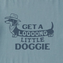 Men's Get a Loooong Little Doggie Short Sleeve Crusher Tee
