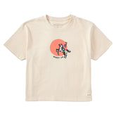 Women's Giddy Up Cowgirl Short Sleeve Crusher Boxy Tee