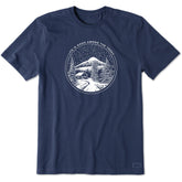 Men's Life is Good Among the Trees Cabin Short Sleeve Crusher Tee