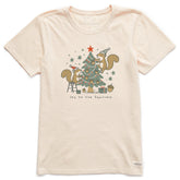 Women's Joy to the Squirrels Short Sleeve Crusher Tee
