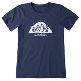 Women's Just Chillin' Penguin Fam Short Sleeve Crusher Tee