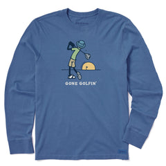 Men's Jake's Gone Golfin' Long Sleeve Crusher Tee