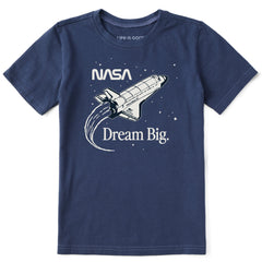 Kids NASA Dream Big Short Sleeve Crusher Tee