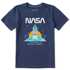 Kids NASA Rocket Science Short Sleeve Crusher Tee