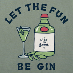 Men's Let the Fun Be Gin Cocktail Long Sleeve Crusher Tee