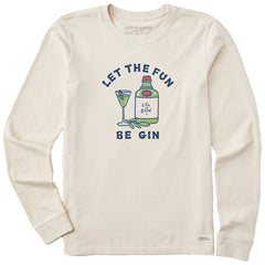Women's Let the Fun Be Gin Cocktail Long Sleeve Crusher Tee