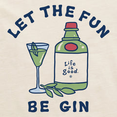 Women's Let the Fun Be Gin Cocktail Long Sleeve Crusher Tee