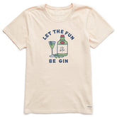 Women's Let the Fun Be Gin Cocktail Short Sleeve Crusher Tee
