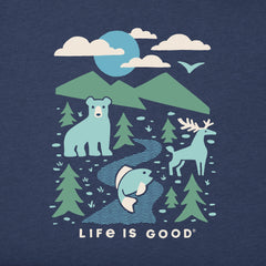 Men's Woodsy Wildlife Short Sleeve Crusher Tee