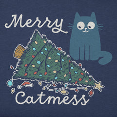 Men's Merry Cat Mess Short Sleeve Crusher Tee
