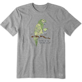 Men's Margarita Parrot Short Sleeve Crusher Tee