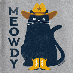 Men's Meowdy Cowboy Cat Long Sleeve Crusher Tee