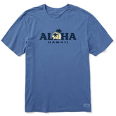 Men's Aloha Sunset Hawaii Short Sleeve Crusher Tee