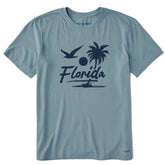 Men's Florida Beach Gull Short Sleeve Crusher Tee