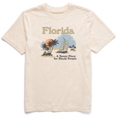 Men's Florida Sunny Place for Shady People Short Sleeve Crusher Tee