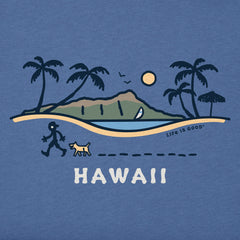 Men's Jake and Rocket in Hawaii Short Sleeve Crusher Tee