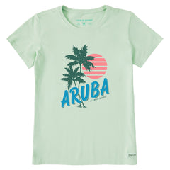 Women's Aruba Palms Short Sleeve Crusher Tee
