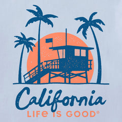 Women's California Lifeguard Station Short Sleeve Crusher Tee