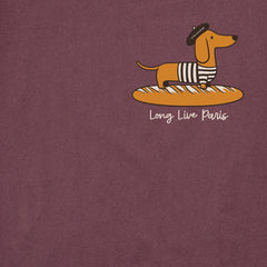 Men's Long Live Paris Short Sleeve Crusher Tee