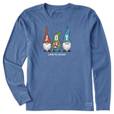Women's Joy Gnomes Long Sleeve Crusher Tee