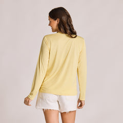 Women's Clean Stacked Branding Long Sleeve Sun Crusher Tee