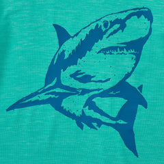 Kids Crafty Shark Long Sleeve Sun Crusher Tee