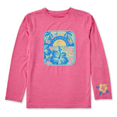 Kids Melting Tropical Sea Long Sleeve Sun Crusher Tee