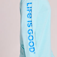 Men's Life is Good Long Sleeve Sun Crusher Hoodie