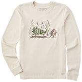 Women's Hedgehog Sled Long Sleeve Crusher Tee