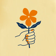 Kids Flower in Hand Short Sleeve Crusher Tee