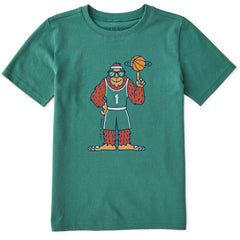 Kids Hoopin' Bigfoot Short Sleeve Crusher Tee