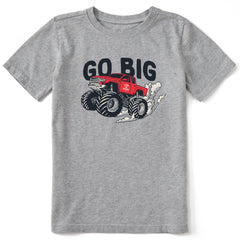 Kids Go Big Monster Truck Short Sleeve Crusher Tee