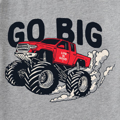 Kids Go Big Monster Truck Short Sleeve Crusher Tee