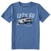 Kids Let's Go Drag Race Car Short Sleeve Crusher Tee