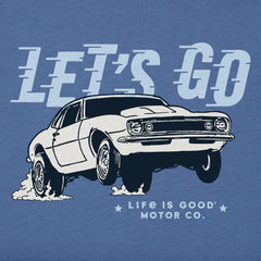 Kids Let's Go Drag Race Car Short Sleeve Crusher Tee