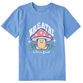 Kids Breathe Mushroom Short Sleeve Crusher Tee