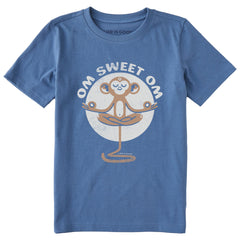 Kids Om Sweet Om Short Sleeve Crusher Tee
