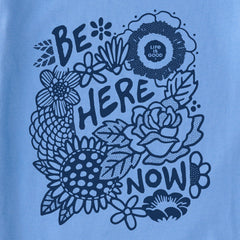 Kids Be Here Now Flower Field Short Sleeve Crusher Tee