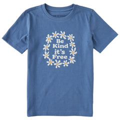 Kids Be Kind It's Free Short Sleeve Crusher Tee