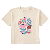 Women's It's the Little Ladybug Things Short Sleeve Crusher Boxy Tee