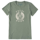 Women's Focus on the Good Hands Short Sleeve Crusher Tee