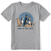Kids Hope Ya Like Dogs Short Sleeve Crusher Tee