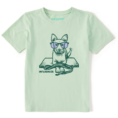 Kids Dog Influencer Short Sleeve Crusher Tee