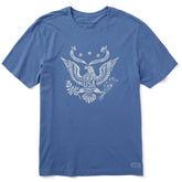 Men's Home Sweet Home USA Eagle Short Sleeve Crusher Tee