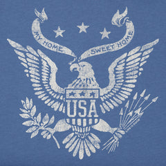 Men's Home Sweet Home USA Eagle Long Sleeve Crusher Tee