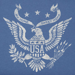Women's Home Sweet Home USA Eagle Long Sleeve Crusher Tee