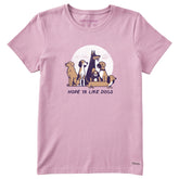 Women's Hope Ya Like Dogs Short Sleeve Crusher Tee