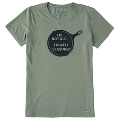 Women's I'm Not Old I'm Well Seasoned Short Sleeve Crusher Tee