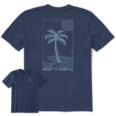 Men's Keep it Simple Palm Sun Short Sleeve Tee