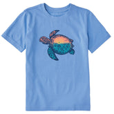 Kids Beach Turtle Sealife Short Sleeve Crusher Tee